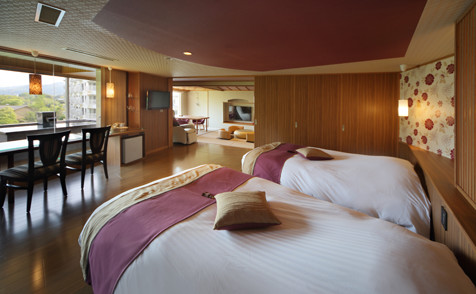 Corner suite with outlook bath, Fuuwari
